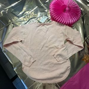 BNWT Dex Light Pink Cotton Sweater  Size 8 Girls